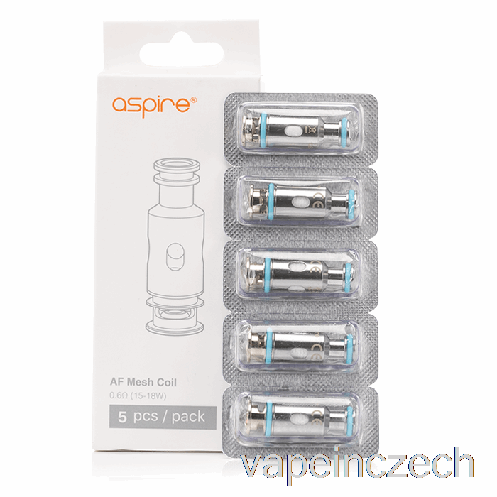 Aspire Af Náhradní Cívky 0,6ohm Mesh Coils Vape Bez Nikotinu